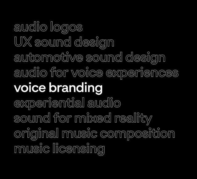 An example of Audio UX's work #0