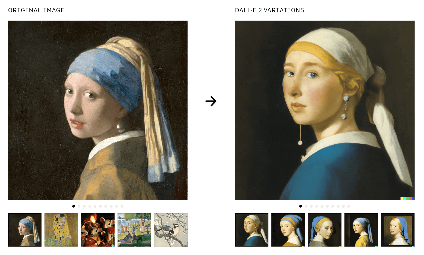An example of what Dall-E 2, the image-generation AI, can do with an artist-created input.