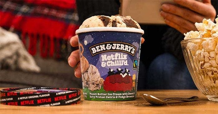 A picture of Ben and Jerry's newest ice cream flavor