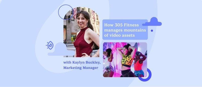 Kaylyn Buckley, Marketing Manager at 305 Fitness, and an image from a 305 fitness live class